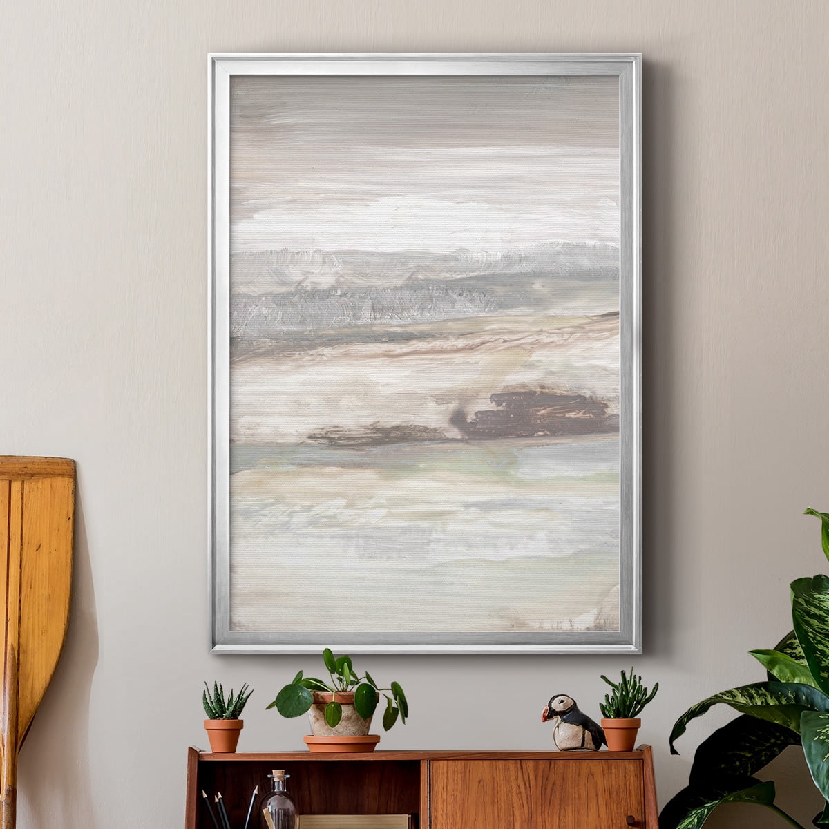 Neautral September Sky Premium Framed Print - Ready to Hang