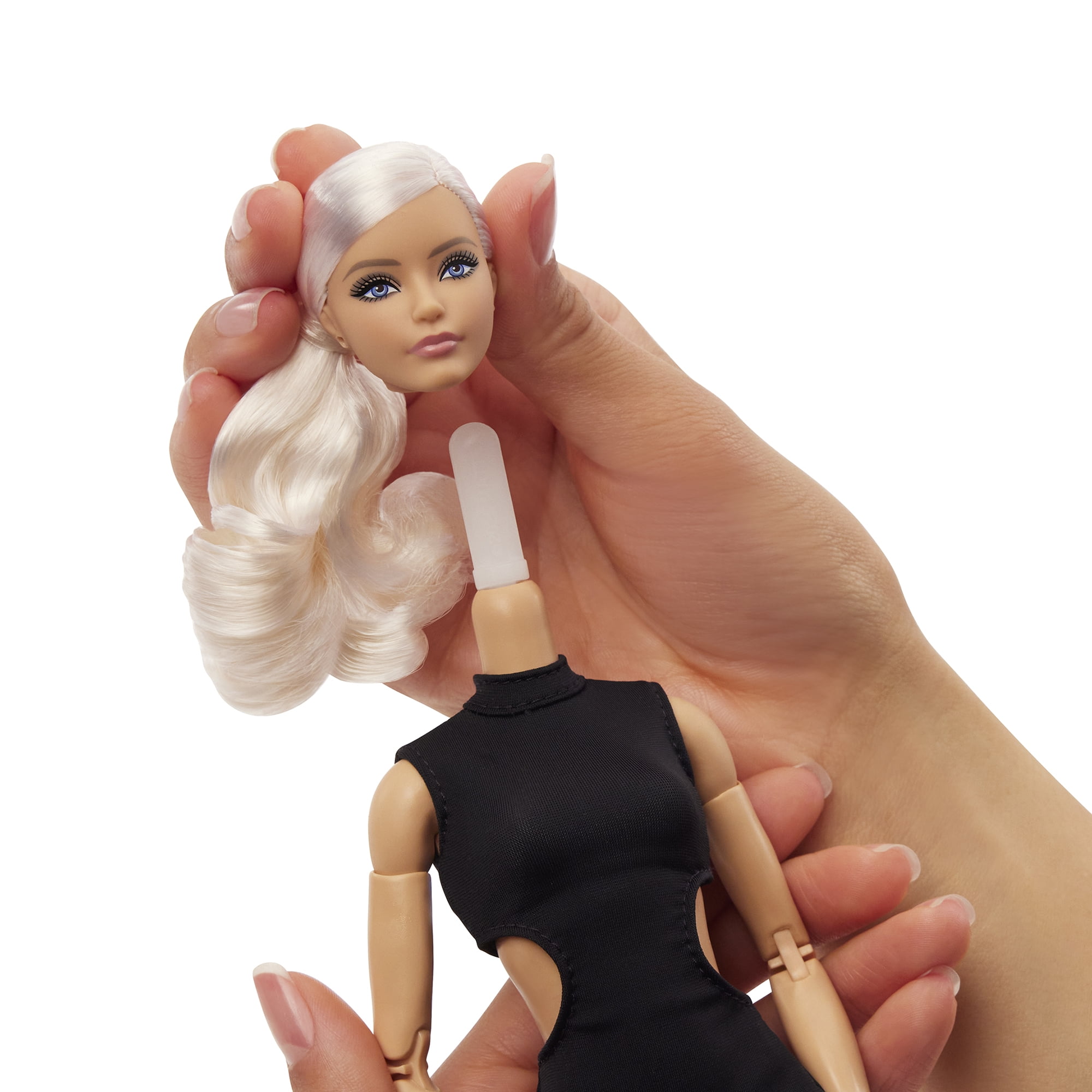 Barbie Basics Collectible Doll, Model 02 with Blonde Hair in Black Dress & Gladiator Boots