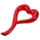 thumbnail image 4 of EeaseMX 1 florero de cerámica con forma de corazón, adorno para el hogar (rojo), 4 of 7