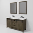 thumbnail image 6 of Lexora Home Marsyas 60" Quartz Top Double Vanity in Rustic Brown, 6 of 9