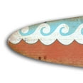 thumbnail image 2 of Benjara BM220209 Planche de Surf en Bois avec Design de Vague&44; Bleu & Rouge, 2 of 5