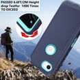 thumbnail image 6 of Asuwish Compatible with iPhone 16e/SE 2025/SE 4 Phone Case Hybrid Rugged Shockproof Hard Protective Drop Proof Full Body Heavy Duty Mobile Cell Cover for i16e SE4 Generation 16eCase Women Men Blue, 6 of 8