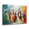 thumbnail image 2 of Abstract Art Decorative Painting People Dancing Framed Canvas Poster Bedroom Decor Sports Landscape Office Room Decor Gift,Frame-style,24x36inch(60x90cm), 2 of 8