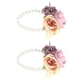 thumbnail image 1 of Flor de Muñeca de Perlas de Imitación, Pulsera de Boda, Flor de Arte de Simulación, Flor de Muñeca de Banda de Simulación para Boda, Baile, Celebacia de Rugreso a Casa,, 1 of 7