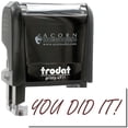 thumbnail image 1 of Self-Inking You Did It Stamp, Trodat Printy 4911, Press and Print Stamping, Impression Size 5/8" x 1-1/2", Up to 10,000 Impressions - Brown Ink, 1 of 10