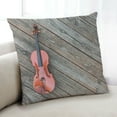 thumbnail image 1 of Ahgly Company Coussin d'Intérieur Violon Musical, 18 Pouces par 18 Pouces, 1 of 6