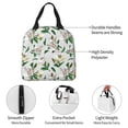 thumbnail image 5 of Lsque Lilies Flowers Pattern Lunch Bag Women/Men Insulated Lunch Box,Small Leakproof Cooler Food Lunch Containers Reusable High Capacity Lunch Tote Bags, 5 of 6