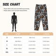 thumbnail image 2 of Cauagu Colorful Screws Pajama Pants for Women Loose Fit Wide Leg Trouser Pants Casual Elastic Waist Drawstring Lounge Pants, 2 of 6