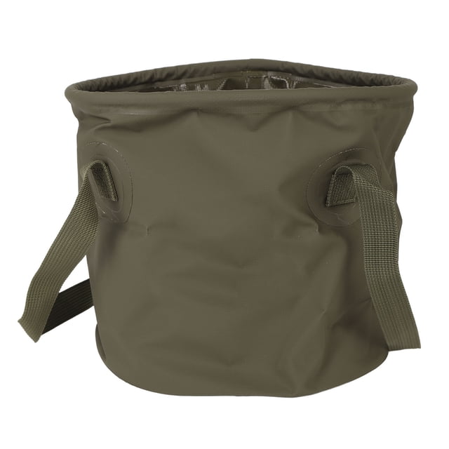 Cubo plegable para acampar, portátil, de 10 l, color verde OD, para almacenar agua, ideal para pescar y viajar.