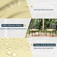 thumbnail image 3 of Kimunuk 6Pcs Outdoor Chair Cushions Slipcovers, 18.5" x 16" Light Yellow Replacement Waterproof Non-Slip Patio Seat Cushion Covers with Handle, Covers Only, 3 of 7