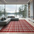 thumbnail image 2 of ODIKA Plaid Tartan Checkered Striped Gingham Patriotic Border Front Non-Slip Chair-Friendly for Dining Room, Large Office, Lounge, 2 of 7