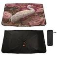 thumbnail image 2 of BZSMCE Foldable Car Windshield Sunshade Umbrella-Pearl Floral Crane Pattern, 2 of 7