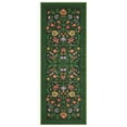 thumbnail image 4 of GlowSol 2'x6' Hallway Floral Runner Rug Non Slip Bedroom Runner Rug Washable Soft Kitchen Rug for Laundry Dorm, Green, 4 of 7
