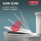 thumbnail image 5 of Asiento de inodoro Delta Faucet Morgan alargado de cierre lento blanco, 5 of 8
