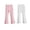 2 Pack-(White+Pink), variant on HAWEE Girls Flare Leggings 2-14 Years High-Waisted Bell Bottom Yoga Pants, Soft Cotton Dance Tights, 4 Pack Toddler to Teen Flared Pants