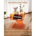 thumbnail image 4 of Solaround Acrylic Side Table Nightstand, 15.4''L x 11.8''W x 17.7''H, Orange, 4 of 7