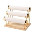 thumbnail image 2 of Organizador de 3 niveles para guardar pulseras, relojes y joyas para el hogar Blanco, 2 of 9