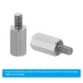 thumbnail image 4 of Uxcell M2.5x8mm+4mm Male-Female Hex Standoff Screws, Stainless Steel PCB Standoffs for Motherboards, 20 Pack, 4 of 4