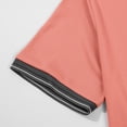 thumbnail image 6 of VgaVtl Summer Men Polo Shirts Short Sleeve Striped Business Casual Button T Shirt for Men Collared Everyday, 6 of 9