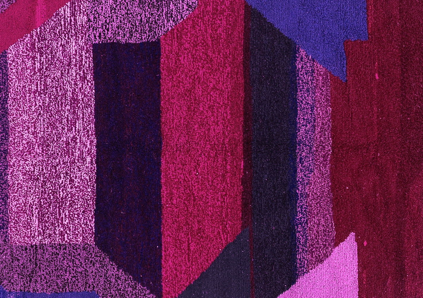 Ahgly Company Indoor Rectangle Abstract Pink Modern Area Rugs, 6' x 9