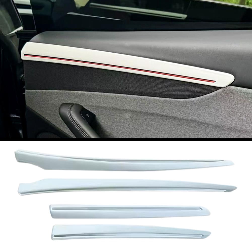 4PCS Car Door Decorative Strips for Tesla Model Y 2025 Juniper Side Trim Sticker Covers, Car Interior Accessories