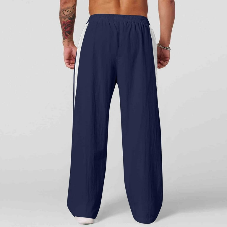 Fengqque Men's Casual Cargo Pants Workout Joggers Stretch