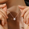thumbnail image 2 of MomentWish D Color VVS1 Simulated Diamond Necklace for Woman 925 Sterling Silver Moissanite Dance Pendant Necklace, 2 of 8