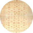 thumbnail image 1 of Ahgly Company Indoor Round Abstract Sun Yellow Oriental Area Rugs, 8' Round, 1 of 6