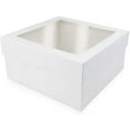 thumbnail image 7 of OCreme Cake Boxes  White Bakery Boxes with Window  12 x 12 x 6 Inch  Kraft Paperboard Bakery Boxes for Holding and Displaying your Pastries, 5 Pack, 7 of 7