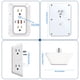 thumbnail image 3 of Multicontacto de Pared VentDepot MXELW-002 2 Piezas Blanco, 3 of 5