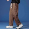 thumbnail image 2 of Cargo Pants for Men Lightweight Sweat Pants with Pockets Open Bottom Straight Leg Joggers Casual Comfort Outdoor Daily Sweatpants, 2 of 7