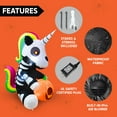thumbnail image 3 of Joyfy 5 ft Halloween Inflatable Sitting Skeleton Unicorn with Build-in LEDs,Halloween Blow up Yard Decorations Outdoor Decorations, 3 of 8