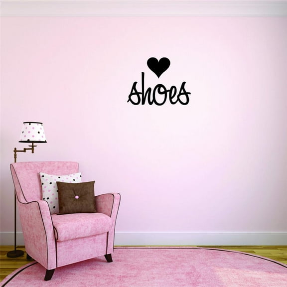 Custom Decals Heshoes Teen Girls Fashion Wardrobe Closet Quote 18 X 18"