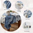 thumbnail image 5 of Blue Fall Pumpkins Table Cloth Waterproof Tablecloths, Thanksgiving Maple Leaf Tree Vintage Tablecloth Dining Table Cover for Kitchen Party Tabletop Outdoor, Rectangle Tablecloth 52x70 Inch, 5 of 9