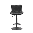 thumbnail image 1 of Banco Giratorio Respaldo Cocina Desayunador Barra Moderno Negro EKE Life Home 0424, 1 of 5