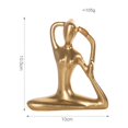 thumbnail image 4 of 2x Estatua de Chica de Yoga Figurita Pequeña Decoración para hogar para Decoración de de Habitación Del pequeña sa perfecl Figura de estatua de postura de yoga, 4 of 7