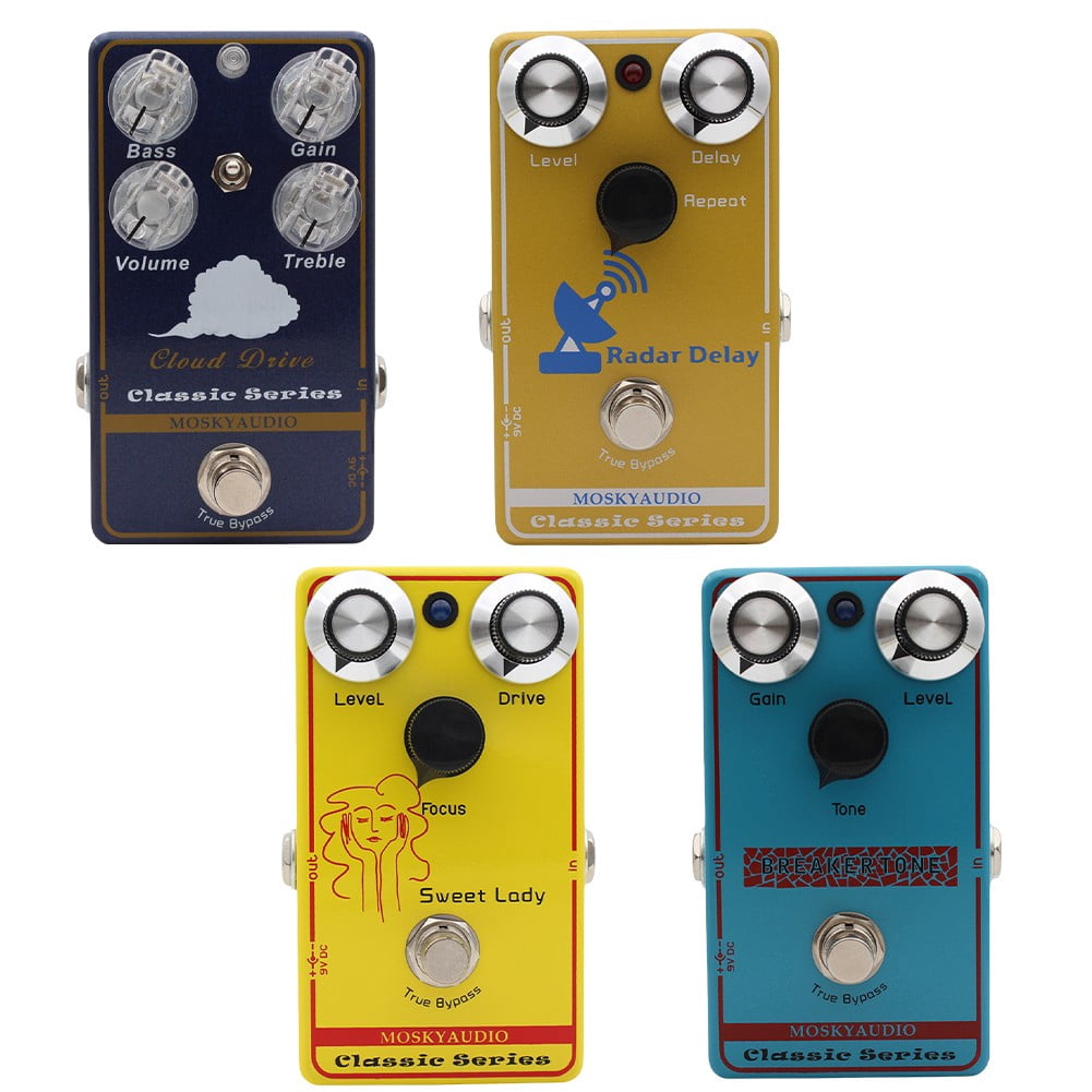 Compact and Reliable Audiol Overdrive Distortion Effect Pedal for Electric Guitar Ideal for Various Musical Styles