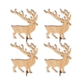 thumbnail image 6 of Gymnture christmas 6Pcs Christmas Reindeer Figurines - Holiday Winter Xmas Table Decor, 6 of 10
