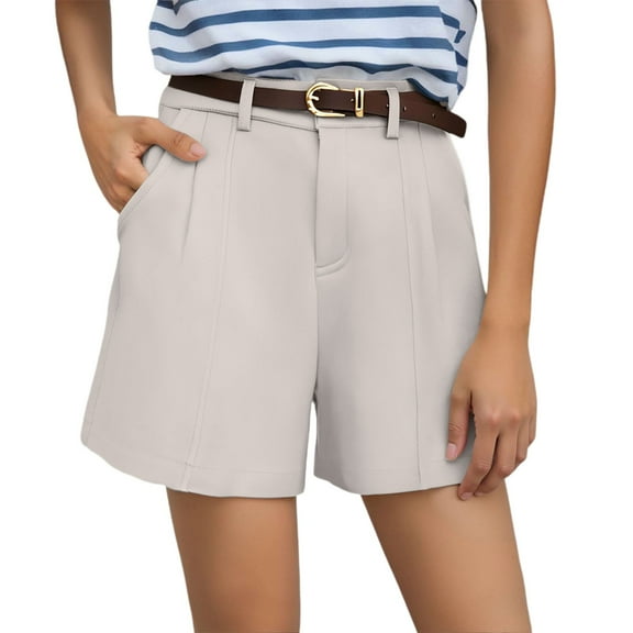 EDFBUYKRS Female Women Pants Casual Womens Pants Petite Length Women's Casual Pants Summer Comfortable Shorts Trousers Stretch Soft Lightweight Breathable Elastic Waist L