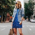 thumbnail image 4 of Fotbe A Blue Glitter Vestido de Verano sin Mangas para Mujer – Vestido Midi Línea A, Estilo Camiseta Floral, Vestido Playero Casual y Fluido, 4 of 7
