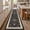Black-2' x 10' (Rectangular), variant on Boho Washable 2x10 Hallway Runner Rugs  Long Kitchen Rug Non Slip Farmhouse Faux Thin Printed Entrance Floor Carpet Runners For Entryway Doorway Hall Living Room Bedroom (cream)