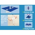 thumbnail image 2 of Mainstays 7 ft Round Blue Beach Umbrella, UV Protection UPF 50+, 2 of 7