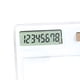 thumbnail image 2 of Calculatrice solaire, écran tactile LCD à 8 chiffres, portable, transparente, pour bureau, école, maison, blanc, 2 of 4