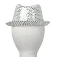 thumbnail image 4 of Miutii Kids Girls Sparkle Sleeveless Latin Jazz Salsa Dance Dress with Hat Ballroom Performance Competition Silver 8, 4 of 7