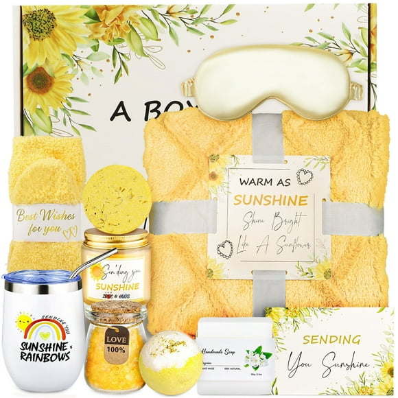 Gift Baskets for Women, 11Pcs Unique Birthday Gifts for Women, Best Friend Birth