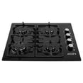 thumbnail image 3 of ABBA 24-inch Gas Cooktop with 4 Burners - Tempered Glass Surface with SABAF Burners, Natural Gas Stove for Countertop, Home Improvement Essentials, Easy to Clean, 24" x 4.7" x 18.9", 3 of 5