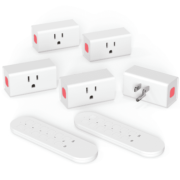 SURNICE Pro Long Range Remote Control Outlet - 3-Outlet Wireless Power Strip with 260ft RF Signal, 15A/1800W Heavy Duty, FCC Certified for Smart Home/Office