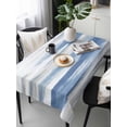 thumbnail image 6 of Blue Gray White Table Cloth, Modern Abstract Mottled Aesthetic Waterproof Tablecloth for Rectangle Tables, Reusable Washable Fabric Table Cover for Restaurant Kitchen Dining Tables 60"x120", 6 of 6