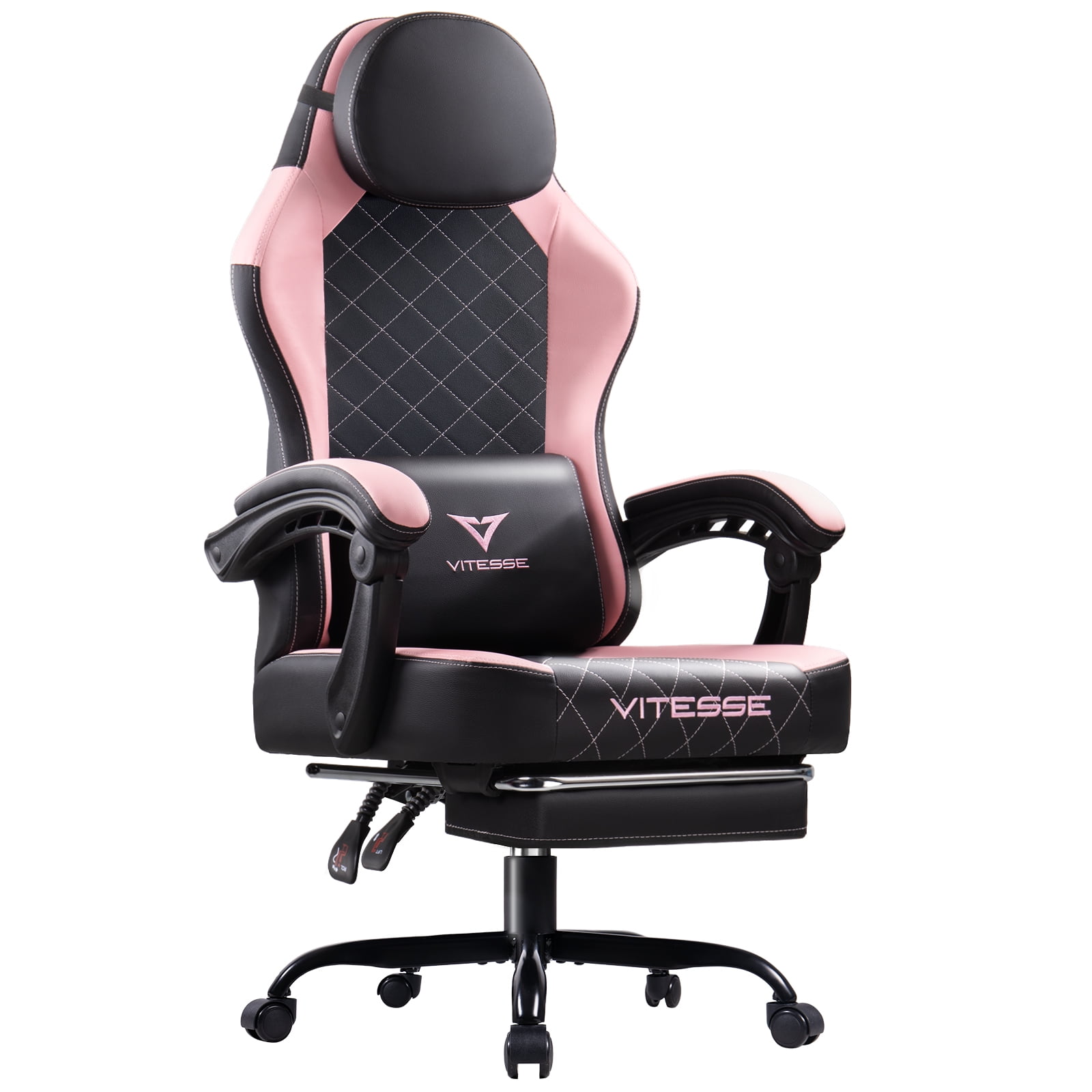 Waleaf Ergonomic Adult Gamer Chair, 330 lb Racing Gaming Office Chair, Gamer Height Adjustable Swivel with Lumbar Support and Headrest