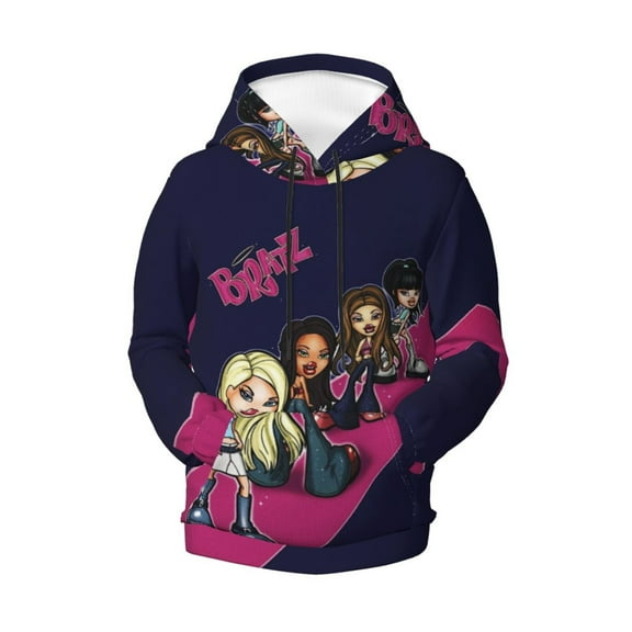 Kids Brat-z Hoodie with Pocket Cartoon Printed Pullover Hooded Sweatshirt For Boys Girls Youth